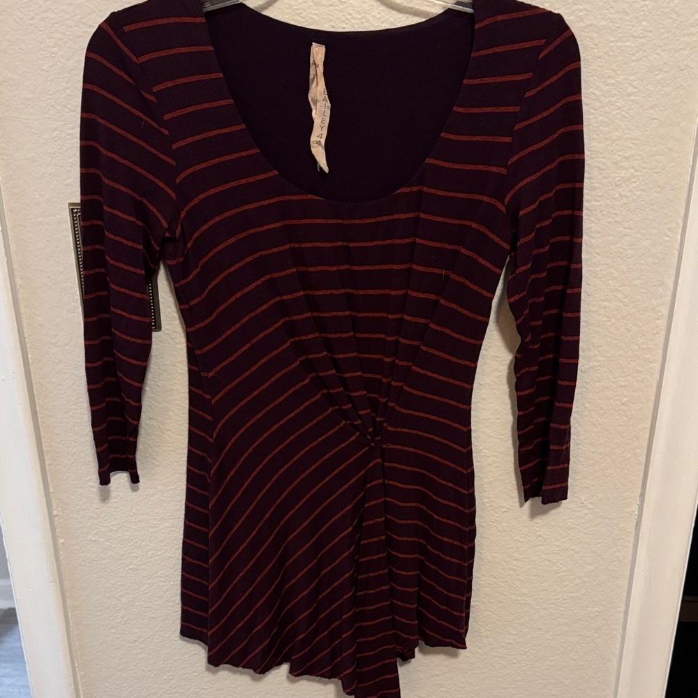 Bailey 44 Purple and Red Striped Top